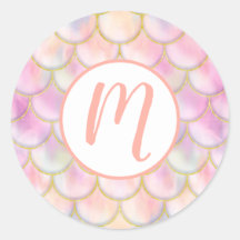 Padrão de Escala de Sereia Iridescente de Pastel