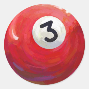 Adesivo Redondo Padrão de esfera de 3 Piscinas pintada