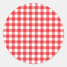 Padrão de Gingham Vermelho e Branco
