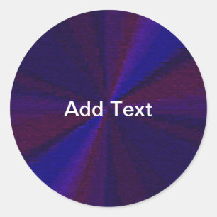 Adesivo Redondo Padrão de gradiente circular azul a roxo