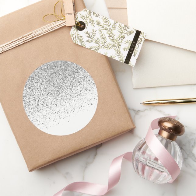 Adesivo Redondo Padrão de gradiente de brilho 3 (Presentear)