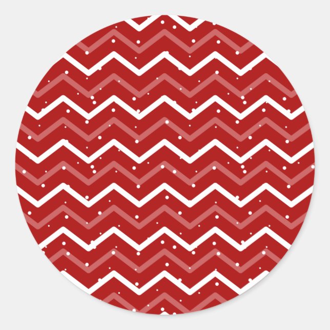 Adesivo Redondo Padrão de Natal 113 (Frente)