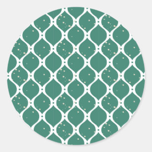 Adesivo Redondo Padrão de Natal 119