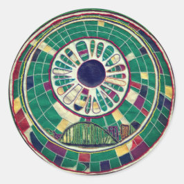 Adesivo Redondo Padrão de Newcastle