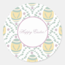 Padrão de Ovos de Páscoa Pastel Damask
