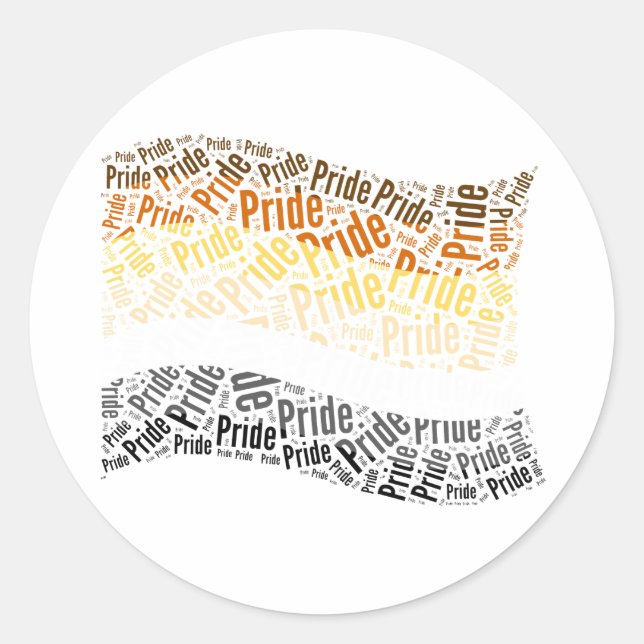 ADESIVO REDONDO PADRÃO DE PALAVRA DE BORDO (Frente)