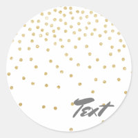 padrão de ponto de confete com brilho dourado eleg