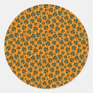 Adesivo Redondo Padrão de Shamrock