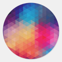 Padrão Geométrico Mosaico Moderno Colorido