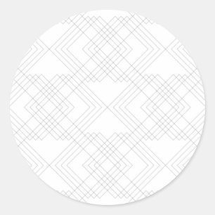 Adesivo Redondo Padrão gráfico elegante, moderno, simples, legal