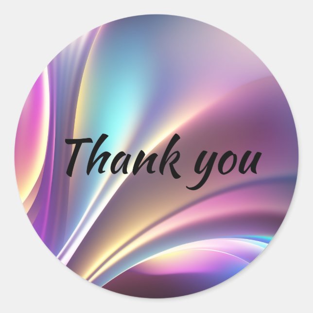 Adesivo Redondo Padrão holográfico (Frente)