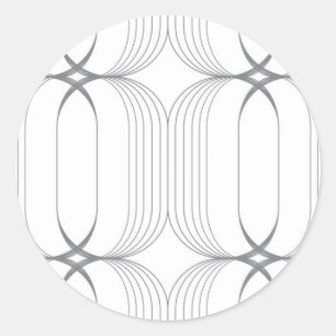 Adesivo Redondo Padrão moderno, simples e elegante de ilustração d