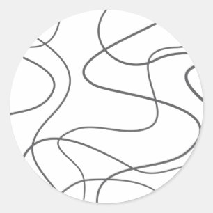 Adesivo Redondo Padrão moderno, urbano, abstrato. Curva, linhas o