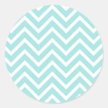 Padrão na moda Teal Blue Chevron