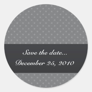 Adesivo Redondo Padrão octogonal das cinzas leves elegantes em cin