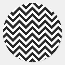 Padrão Simples de Chevron Preto Branco