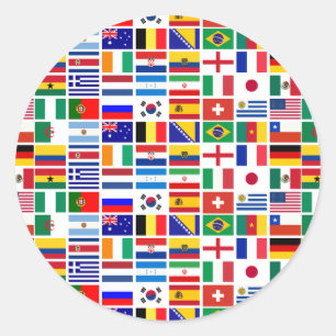 Adesivo Redondo Padrão SOCCER 2014