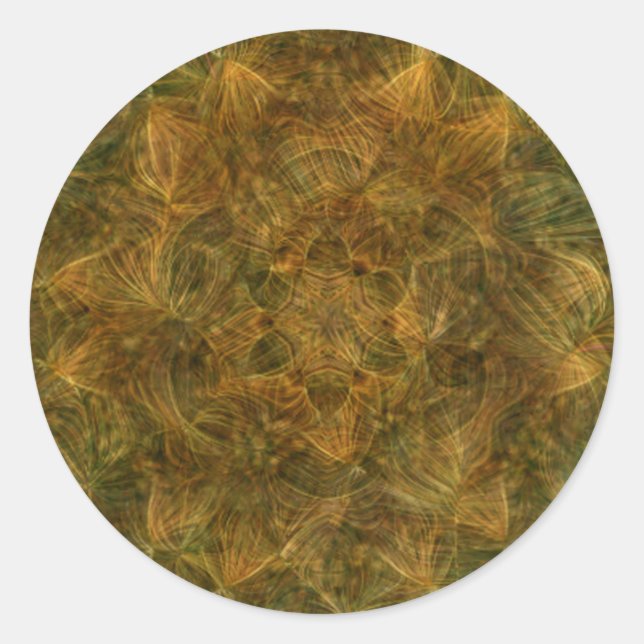 Adesivo Redondo Padrão Tortoise Shell (Frente)