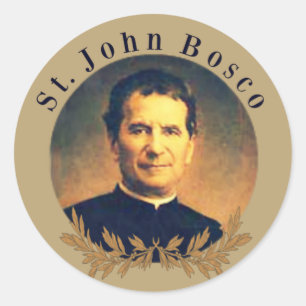Adesivo Redondo Padre de St John Bosco
