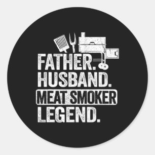 Adesivo Redondo Padre Hussein Carne Fumante Legenda Frangeira Carn