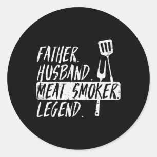 Adesivo Redondo Padre Hussein Churrasco De Lenda De Carne Rbecue G