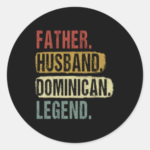 Adesivo Redondo Padre Hussein Legenda Dominicana Dominica Pai Padr