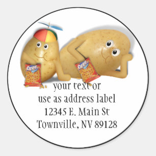 Adesivo Redondo Padre & Son Spuds