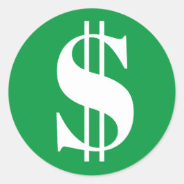 Adesivo Redondo Padrões de Calendário $ Dia de Pagamento