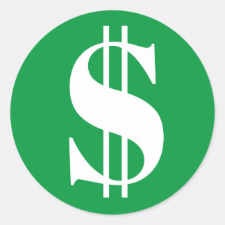 Adesivo Redondo Padrões de Calendário $ Dia de Pagamento
