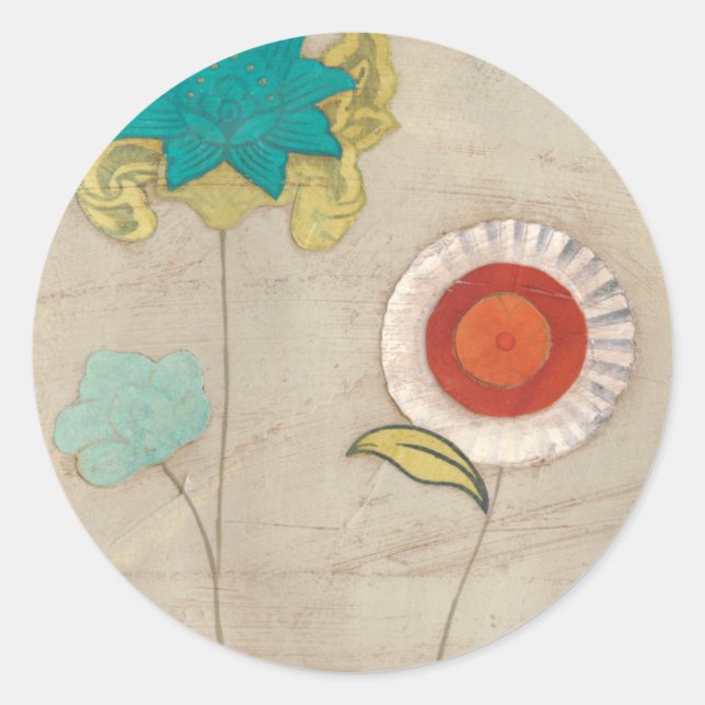 Adesivo Redondo Padrões para animais (Frente)