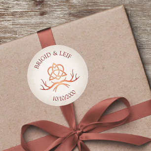 Adesivo Redondo Pagan Handfast Wedding