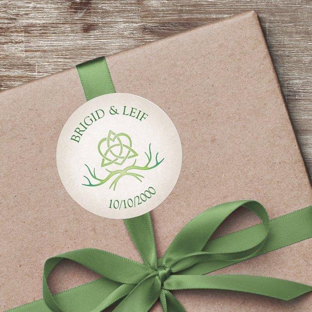 Adesivo Redondo Pagan Handfast Wedding (Criador carregado)