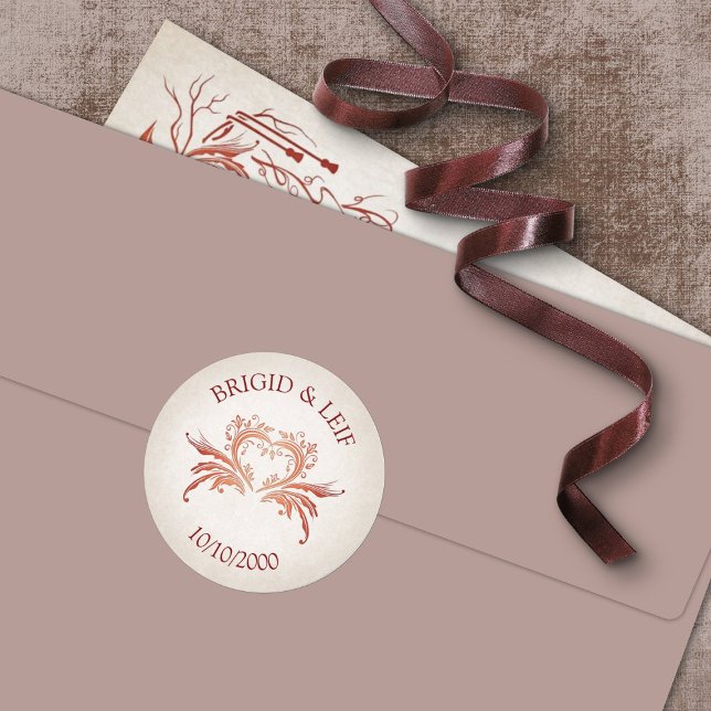 Adesivo Redondo Pagan Handfast Wedding (Criador carregado)