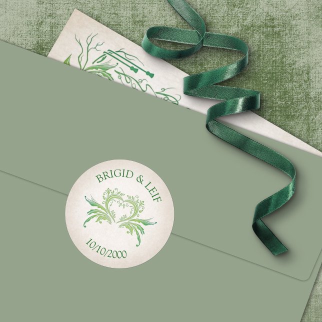 Adesivo Redondo Pagan Handfast Wedding (Criador carregado)