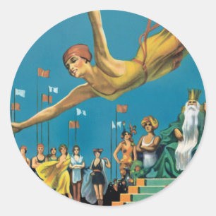 Adesivo Redondo Pageant de Atlantic City