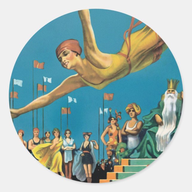 Adesivo Redondo Pageant de Atlantic City (Frente)