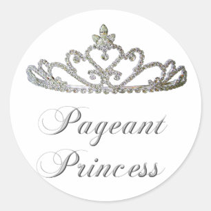 Adesivo Redondo Pageant Princess