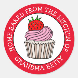 Adesivo Redondo Página inicial personalizada cozida por