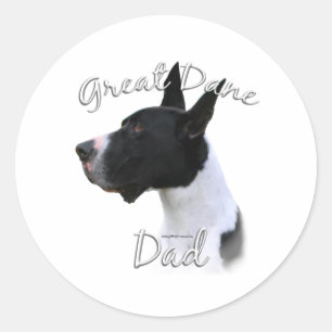Adesivo Redondo Pai 2 da Great Dane (manto)