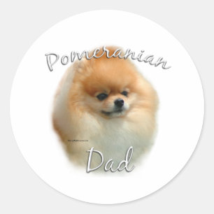 Adesivo Redondo Pai 2 da Pomerânia