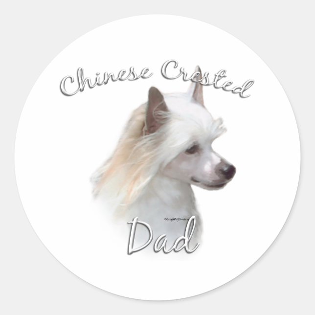 Adesivo Redondo Pai 2 Pinto Chinês (pó) (Frente)