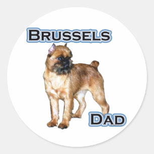 Adesivo Redondo Pai 4 de Bruxelas - Sticker