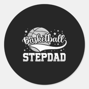Adesivo Redondo Pai adotivo de basquete jogador de basquete