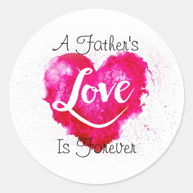 Adesivo Redondo Pai Classic Round Sticker (Frente)