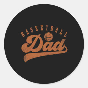 Adesivo Redondo Pai de basquete