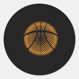 Adesivo Redondo Pai de basquete 1
