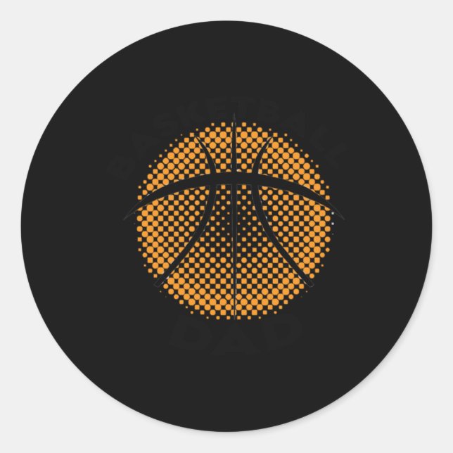 Adesivo Redondo Pai de basquete 1 (Frente)