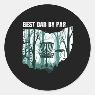 Adesivo Redondo Pai de Disc Golf de Ohio Legal Cool Ohioan Discos