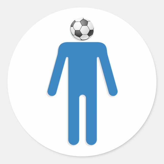 Adesivo Redondo Pai de futebol (Frente)