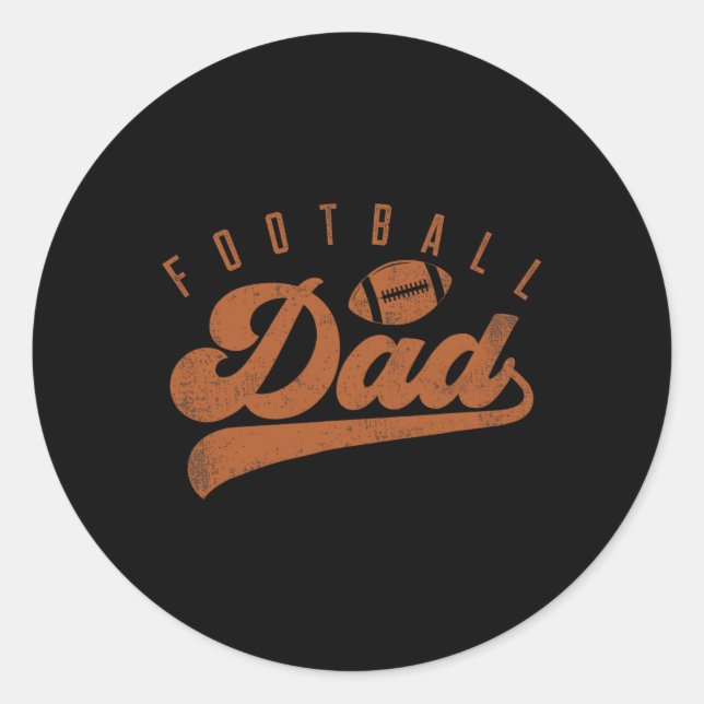Adesivo Redondo Pai de futebol (Frente)